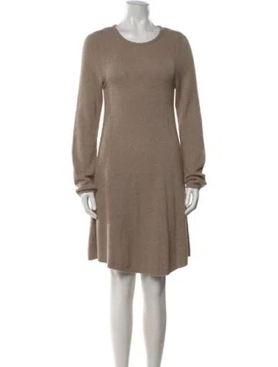 Pre-owned Khaite Cashmere Knee-length Dress In Brown