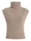 Khaite Cashmere Knitted Top In Brown