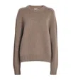 Khaite Mae Cashmere Pullover With Extended Sleeves