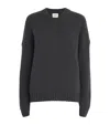 Khaite Manuela Ribbed-knit Cashmere Sweater In Grey