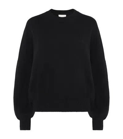 Khaite Margaux Oversized Cashmere Sweater In Black