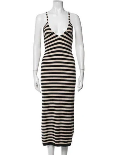 Pre-owned Khaite Cashmere Midi Length Dress In Multicolor