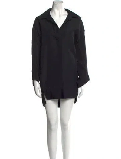 Pre-owned Khaite Cashmere Mini Dress In Black