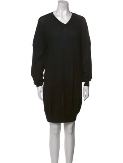 Pre-owned Khaite Cashmere Mini Dress In Black