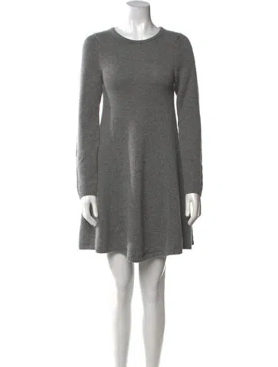 Pre-owned Khaite Cashmere Mini Dress In Gray