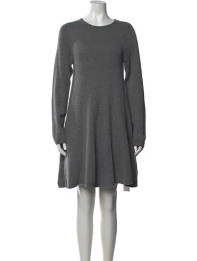 Pre-owned Khaite Cashmere Mini Dress In Gray