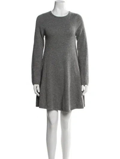 Pre-owned Khaite Cashmere Mini Dress In Grey