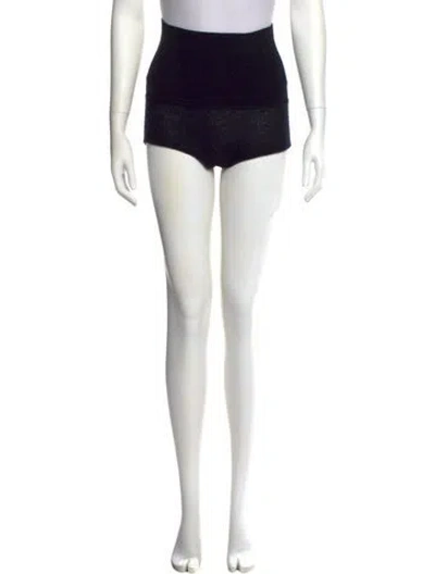 Pre-owned Khaite Cashmere Mini Shorts In Black