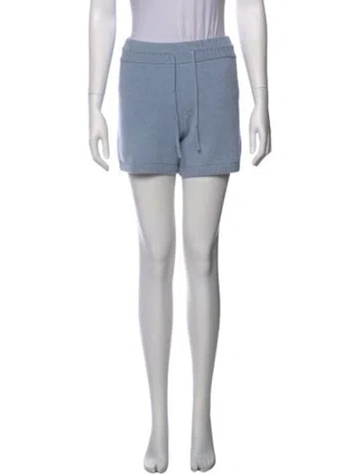 Pre-owned Khaite Cashmere Mini Shorts In Blue