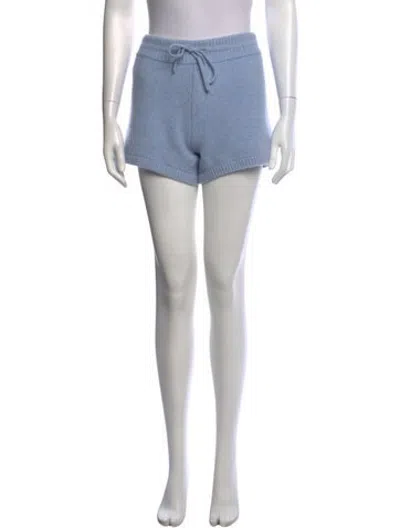 Pre-owned Khaite Cashmere Mini Shorts In Blue