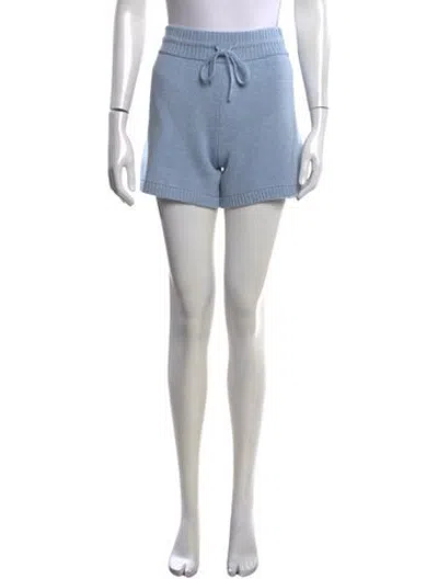Pre-owned Khaite Cashmere Mini Shorts In Blue