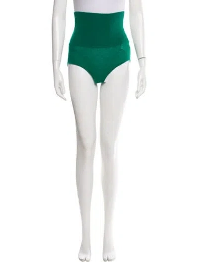 Pre-owned Khaite Cashmere Mini Shorts In Green