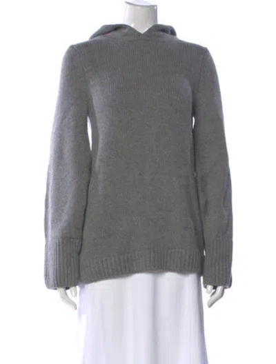 Pre-owned Khaite Cashmere Mock Neck Sweater In Gray