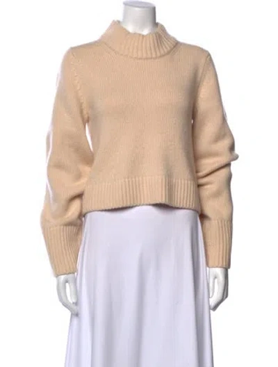 Pre-owned Khaite Cashmere Mock Neck Sweater In Neutral