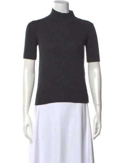 Pre-owned Khaite Cashmere Mock Neck Sweater W/ Tags In Gray