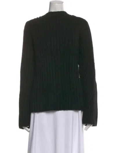 Pre-owned Khaite Cashmere Mock Neck Sweater W/ Tags In Green