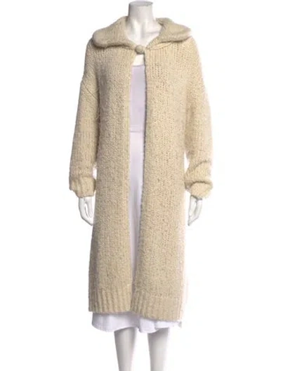 Pre-owned Khaite Cashmere Open Front Sweater In Neutrals