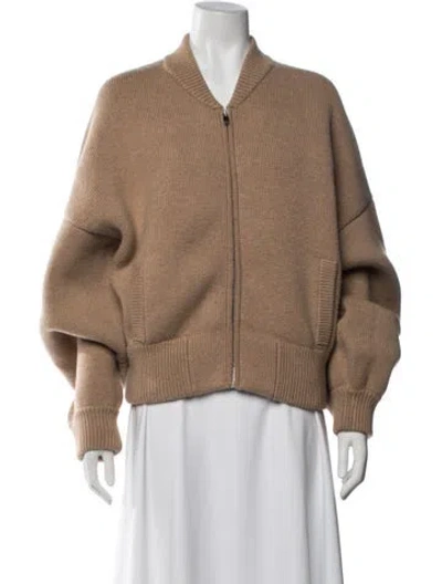 Pre-owned Khaite Cashmere Open Front Sweater In Neutrals