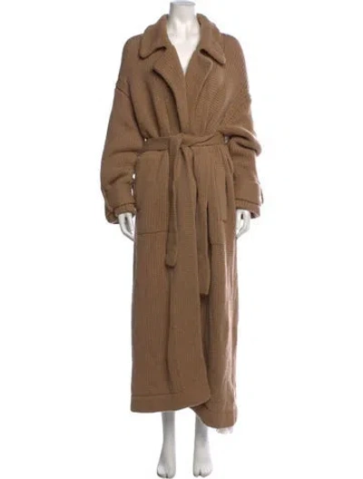 Pre-owned Khaite Cashmere Open Front Sweater W/ Tags In Neutrals