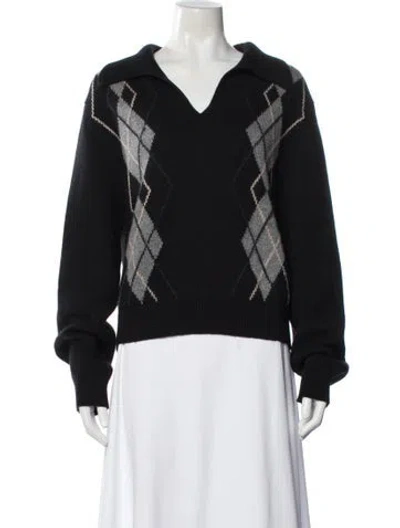Pre-owned Khaite Cashmere Patterned Sweater In Multi
