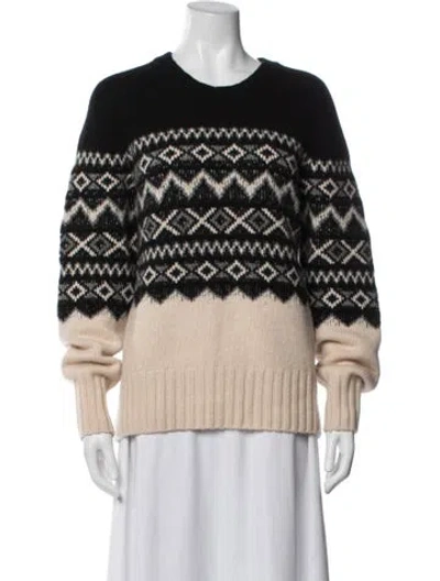 Pre-owned Khaite Cashmere Patterned Sweater In Multi