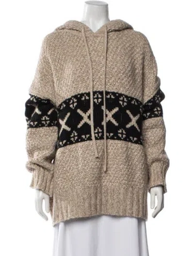 Pre-owned Khaite Cashmere Patterned Sweater In Neutrals