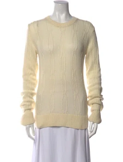 Pre-owned Khaite Cashmere Patterned Sweater In Neutrals