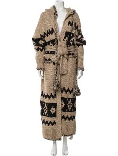 Pre-owned Khaite Cashmere Printed Coat In Neutral