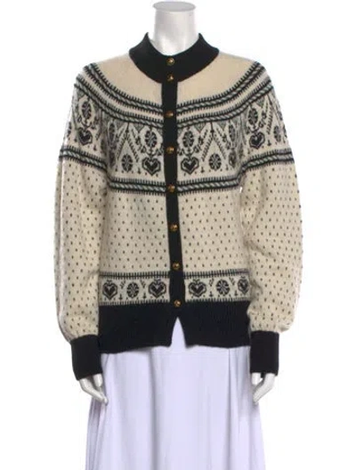 Pre-owned Khaite Cashmere Printed Sweater In Neutral