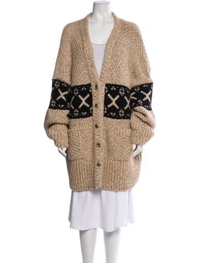 Pre-owned Khaite Cashmere Printed Sweater In Neutral
