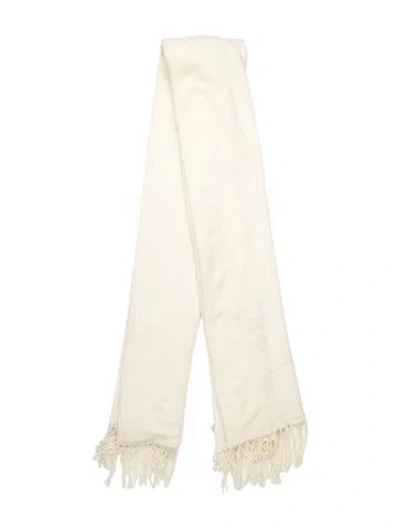 Pre-owned Khaite Cashmere Scarf W/ Tags In Neutral