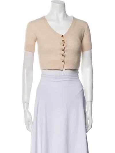 Pre-owned Khaite Cashmere Scoop Neck Sweater In Neutral