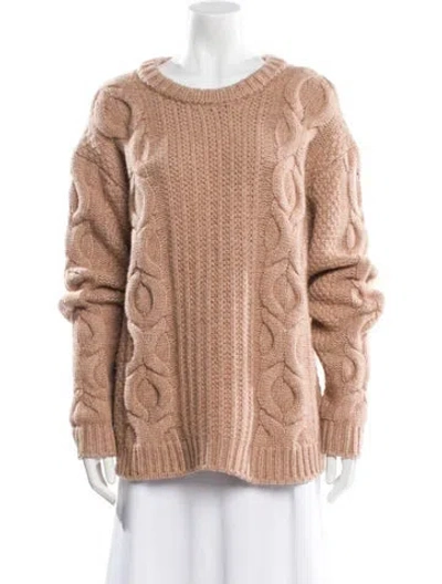 Pre-owned Khaite Cashmere Scoop Neck Sweater In Neutral