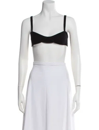 Pre-owned Khaite Cashmere Square Neckline Sports Bra In White