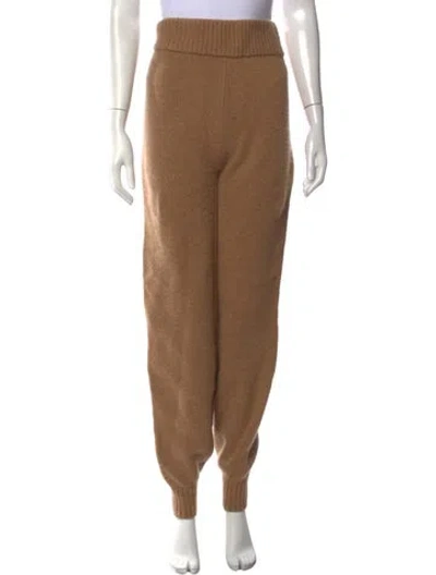 Pre-owned Khaite Cashmere Straight Leg Pants In Neutrals