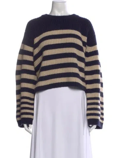 Pre-owned Khaite Cashmere Striped Sweater
