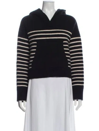 Pre-owned Khaite Cashmere Striped Sweater In Blue