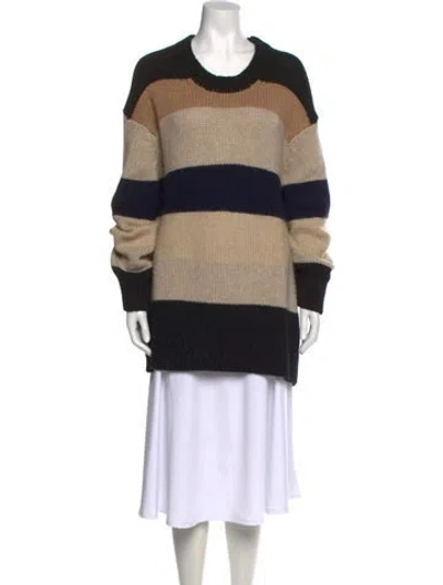 Pre-owned Khaite Cashmere Striped Sweater In Neutral