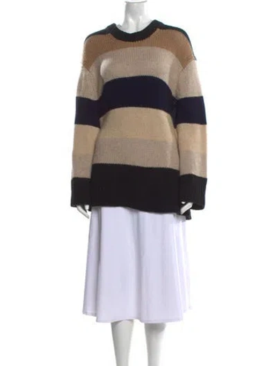 Pre-owned Khaite Cashmere Striped Sweater In Neutral