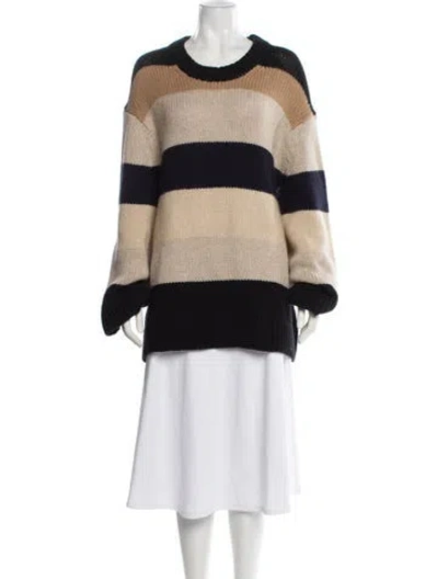 Pre-owned Khaite Cashmere Striped Sweater In Neutral