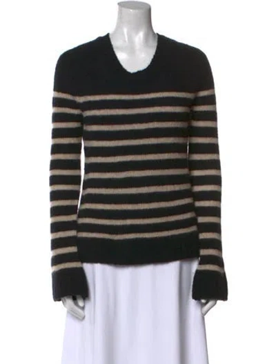 Pre-owned Khaite Cashmere Striped Sweater In Neutral