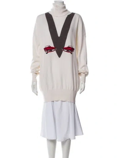 Pre-owned Khaite Cashmere Striped Sweater In Neutral