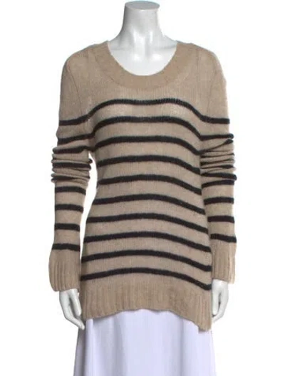 Pre-owned Khaite Cashmere Striped Sweater In Neutral