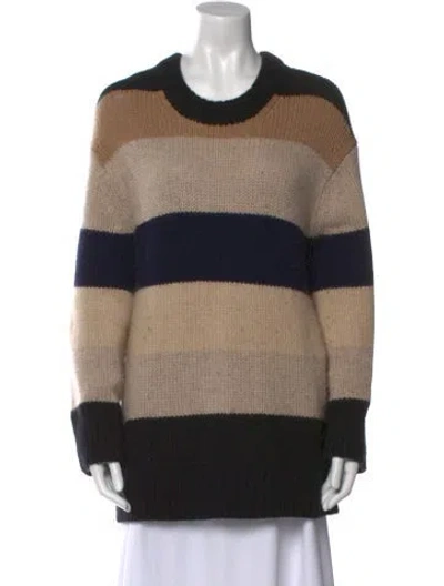 Pre-owned Khaite Cashmere Striped Sweater In Neutral