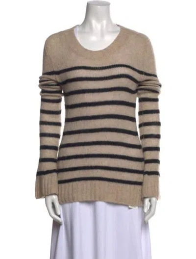 Pre-owned Khaite Cashmere Striped Sweater In Neutral