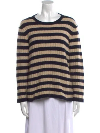 Pre-owned Khaite Cashmere Striped Sweater In Neutral