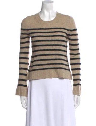 Pre-owned Khaite Cashmere Striped Sweater In Neutral