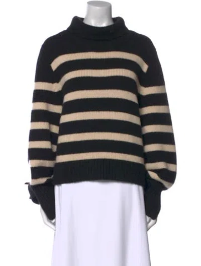Pre-owned Khaite Cashmere Striped Sweater In Neutral
