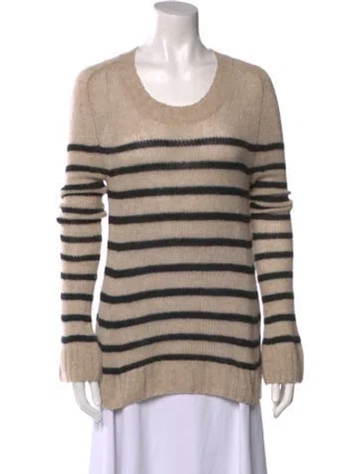 Pre-owned Khaite Cashmere Striped Sweater In Neutral