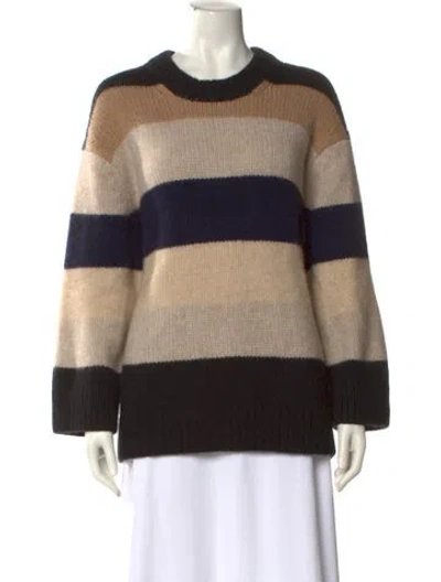 Pre-owned Khaite Cashmere Striped Sweater In Neutral